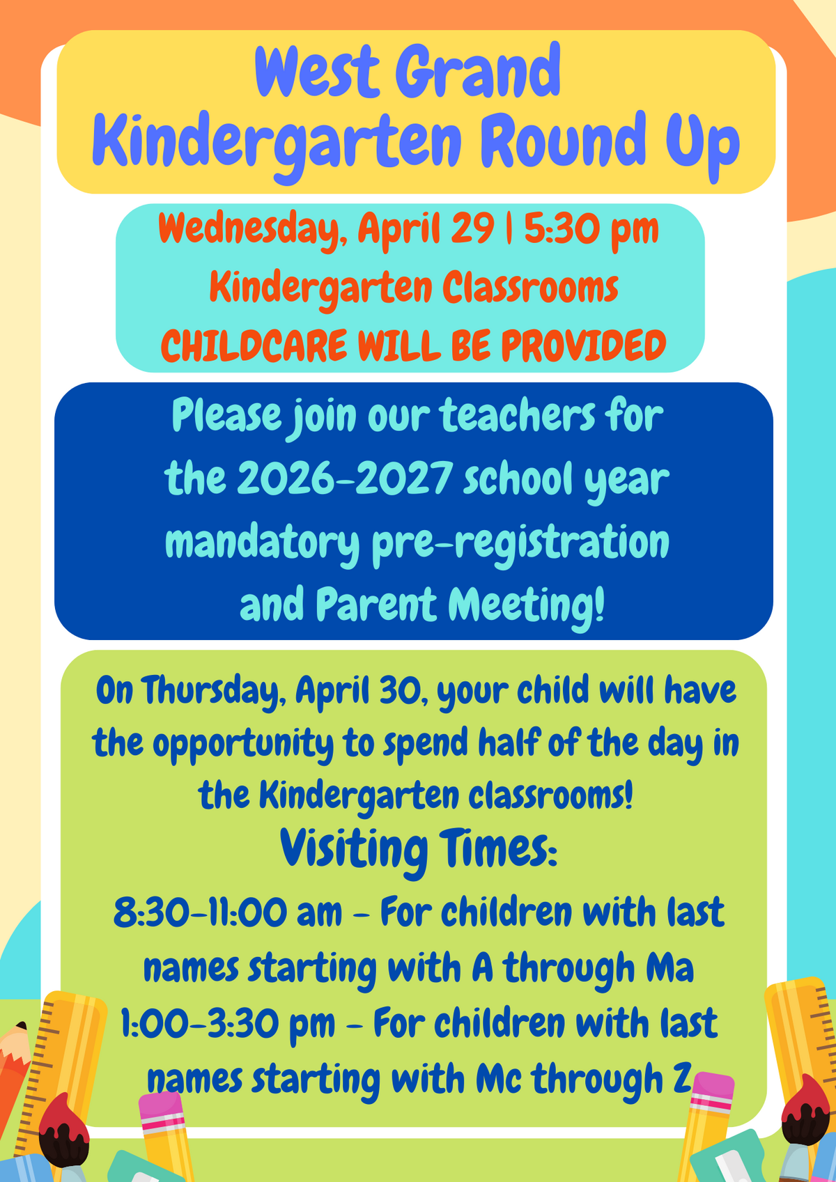 Kindergarten Roundup